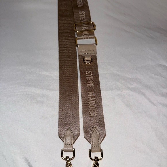 Steve Madden Rhinestone Shoulder Bag Crystal Evening Purse Crossbody Gold Stud - Picture 12 of 13